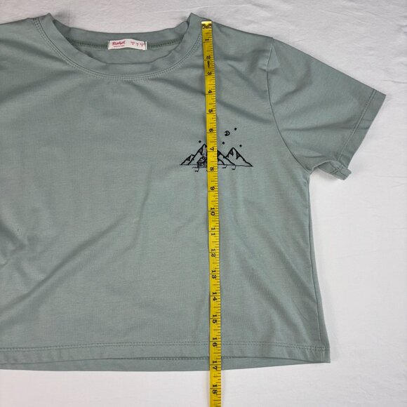 Romwe Light Green Graphic Tee - Size Medium - Picture 6 of 9